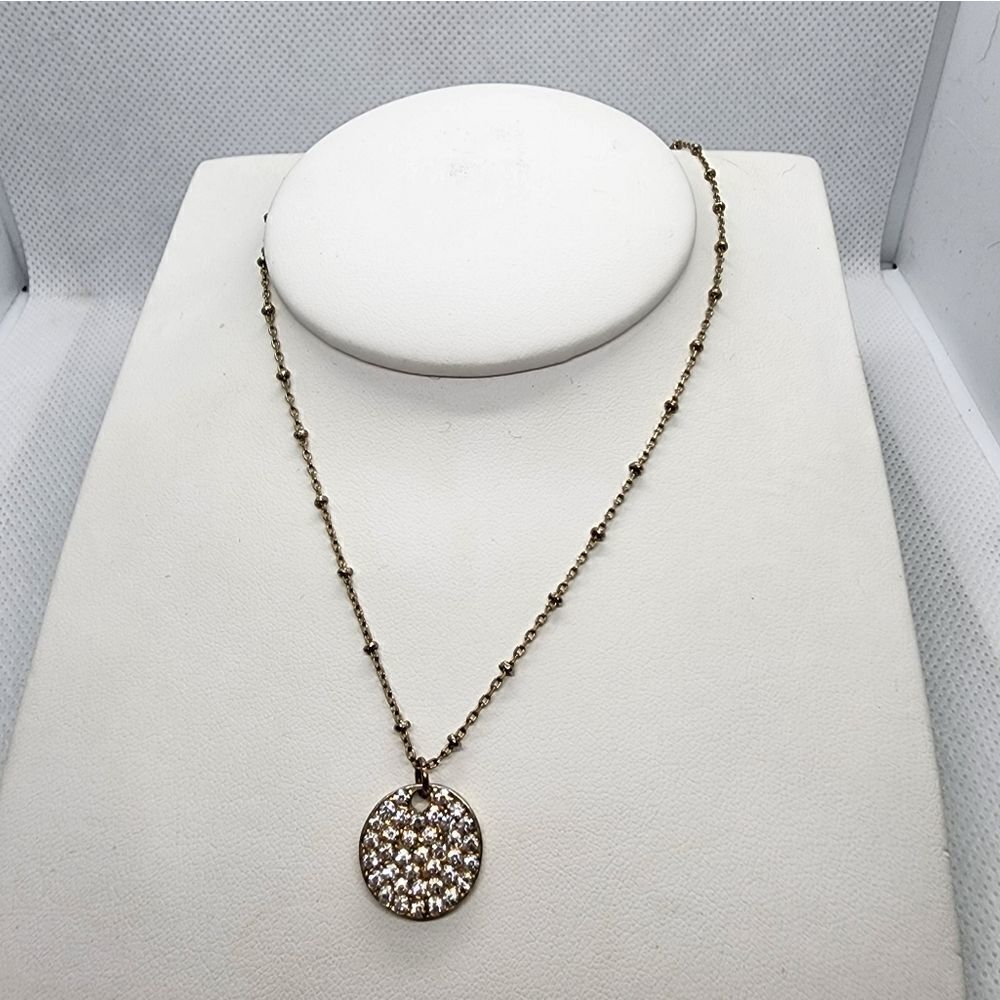 Aero 1987 Rhinestone Pendant Necklace